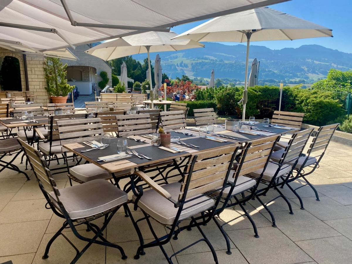 Hotel-Restaurant La Terrasse, Golf De La Gruyere Pont-la-Ville Экстерьер фото